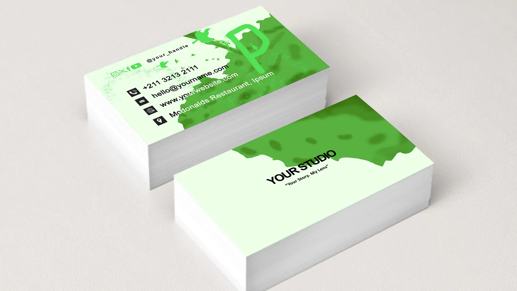 Artistic, Beautiful Business Card for Photographers
