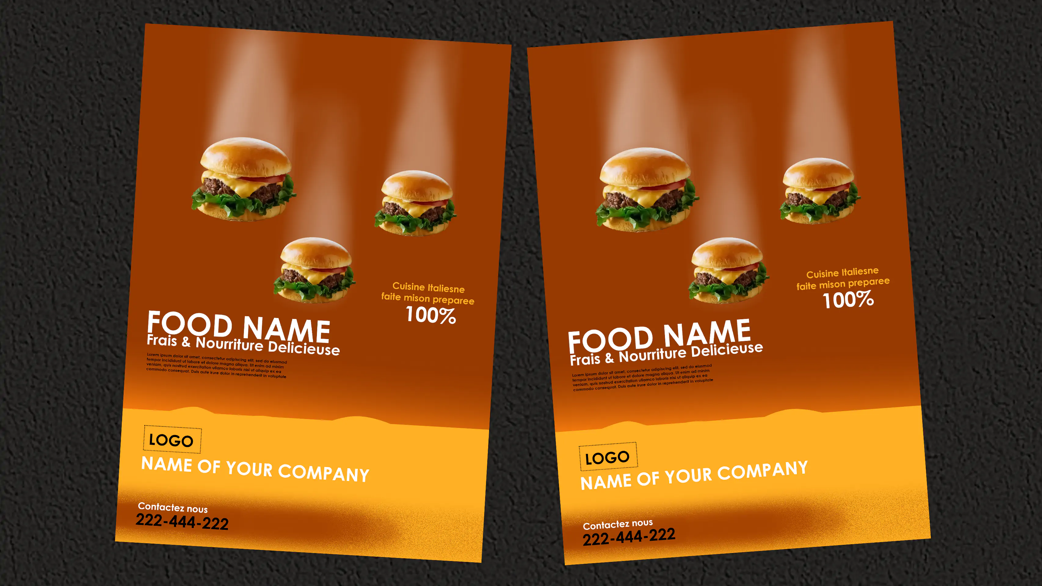 Professional Food Flyer | A4 Size