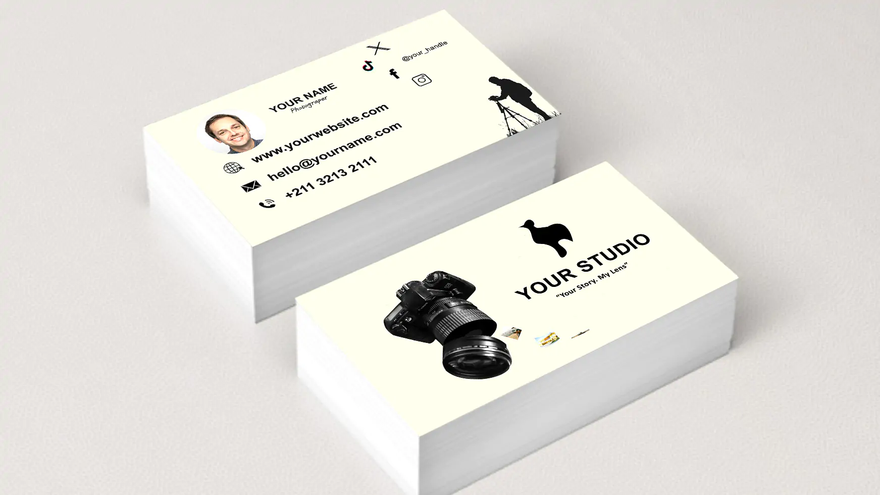 Modern Professional Business Card for Photographer