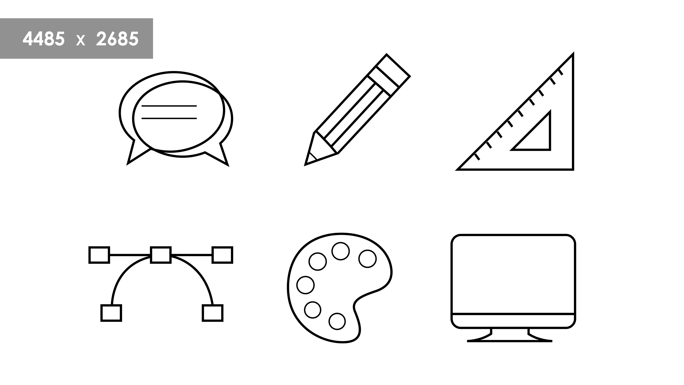 Graphic Design Icons | high resolution