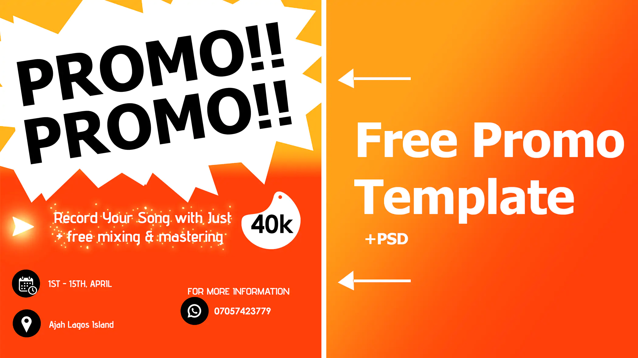 Free Promo Flyer for Advertising