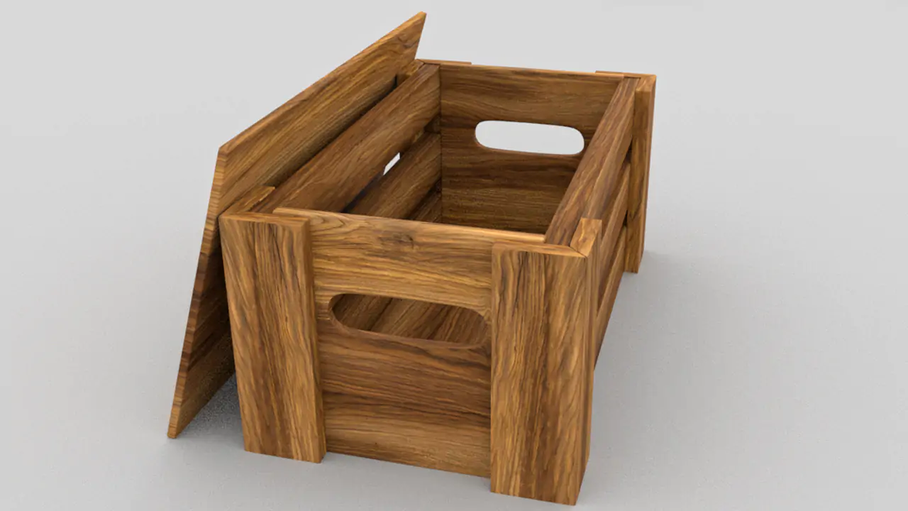 3D Professional Modelled Crate