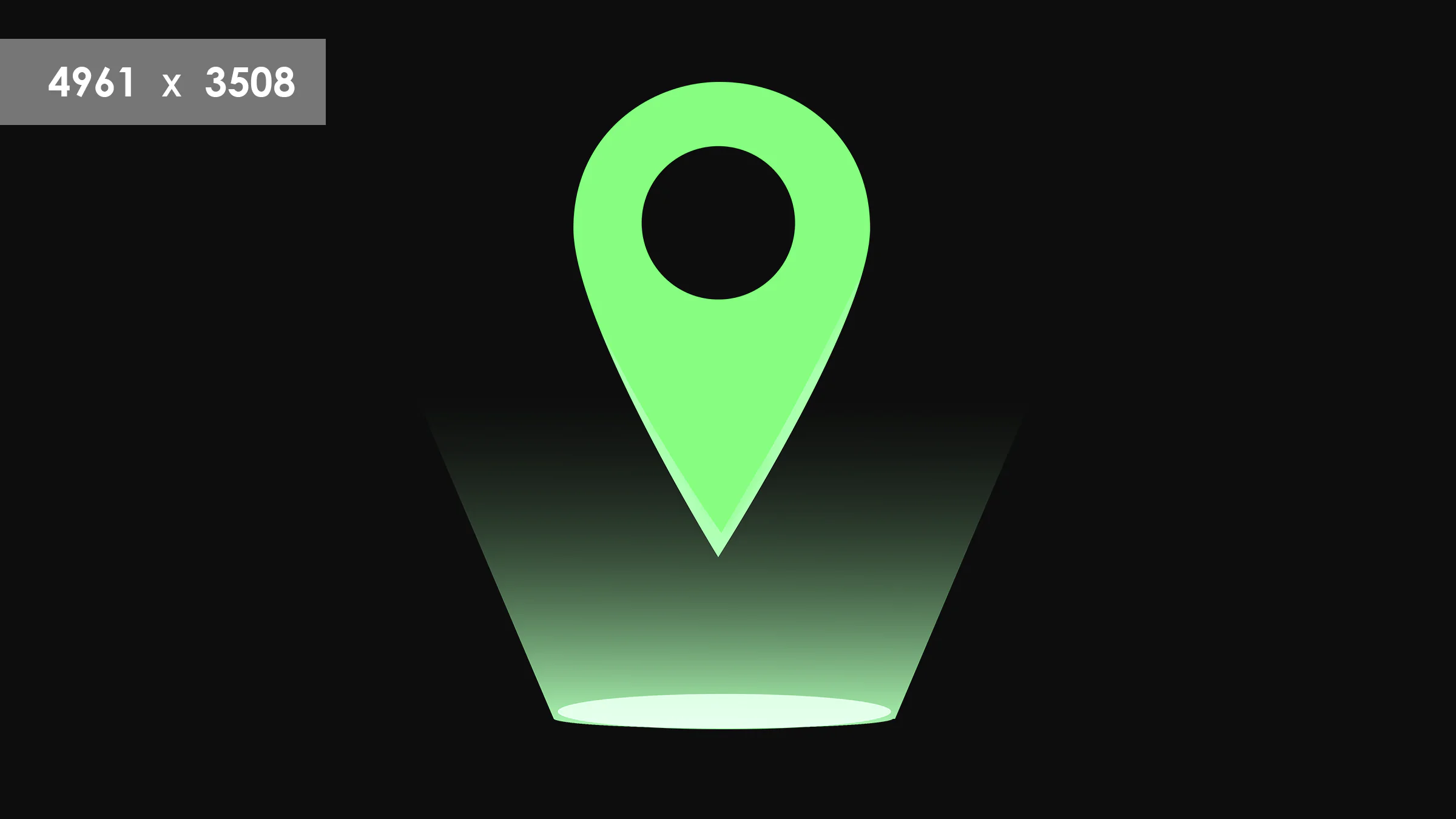 Free Glow location icon