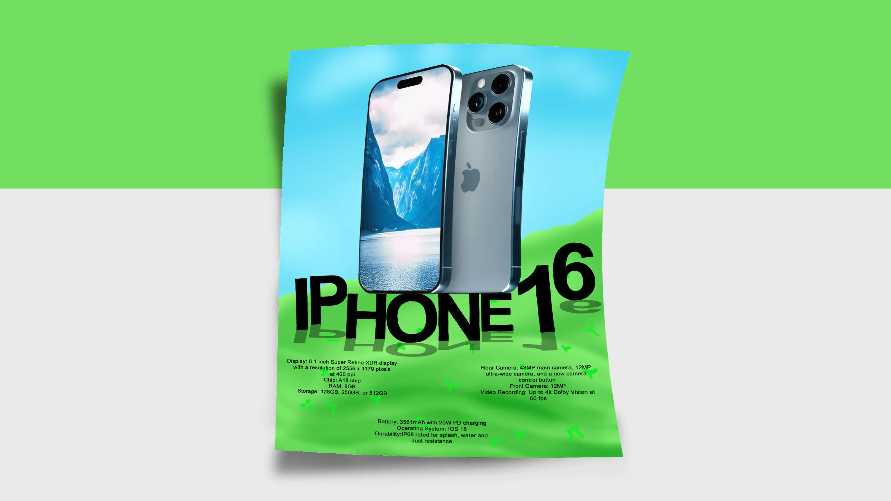 Creative iPhone 16 Flyer