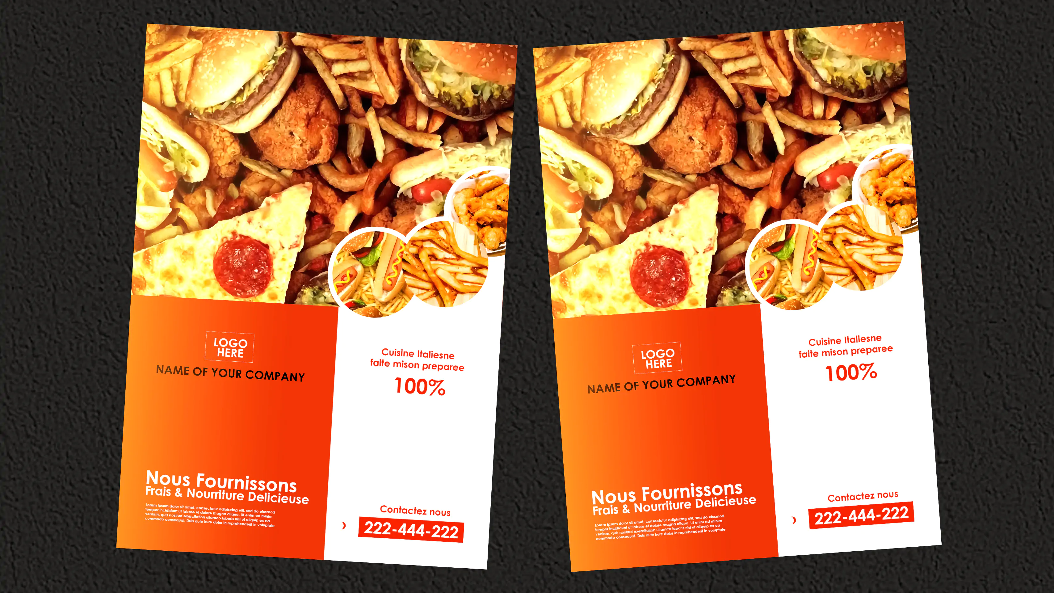 Beautiful Customizable Food Flyer