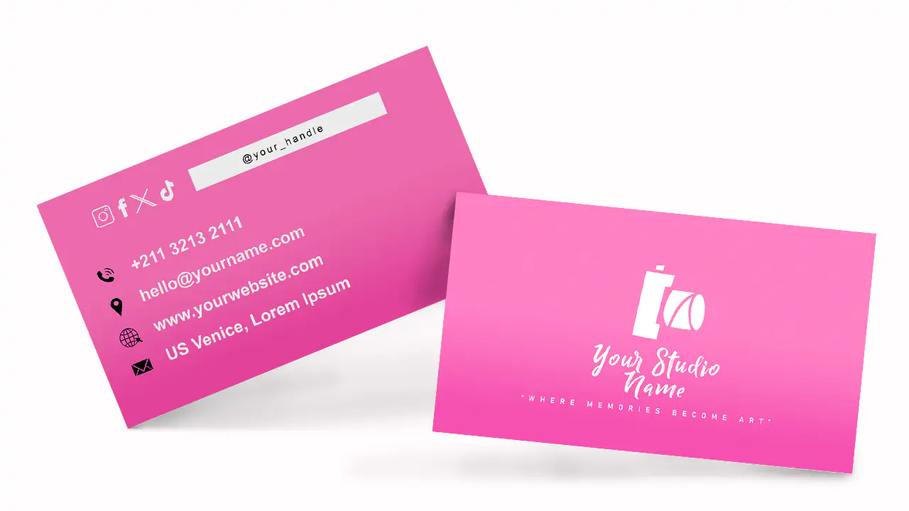 Simple, Professional Business Card for Photographers