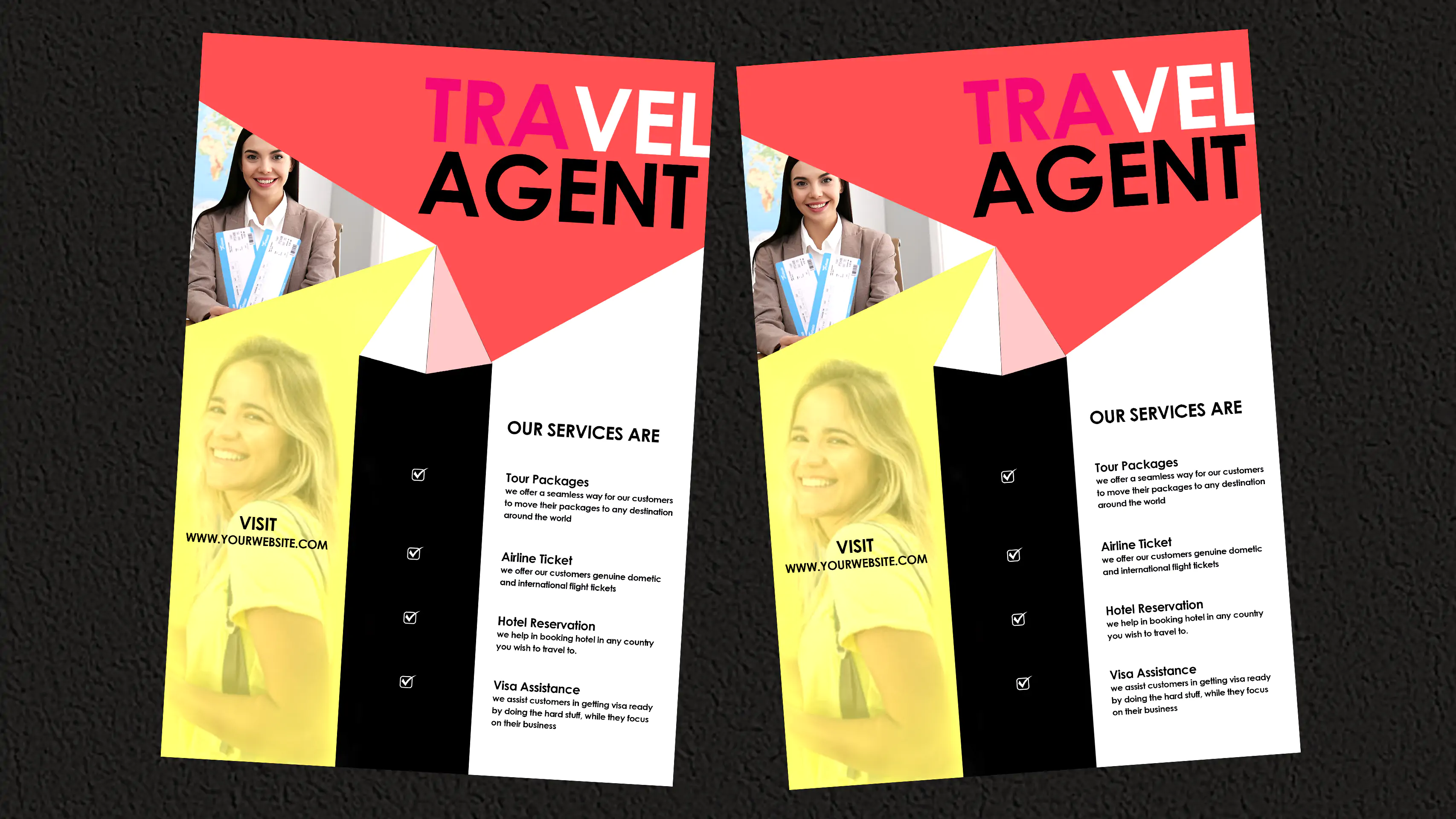 Professional Customizable Travel Agent Flyer