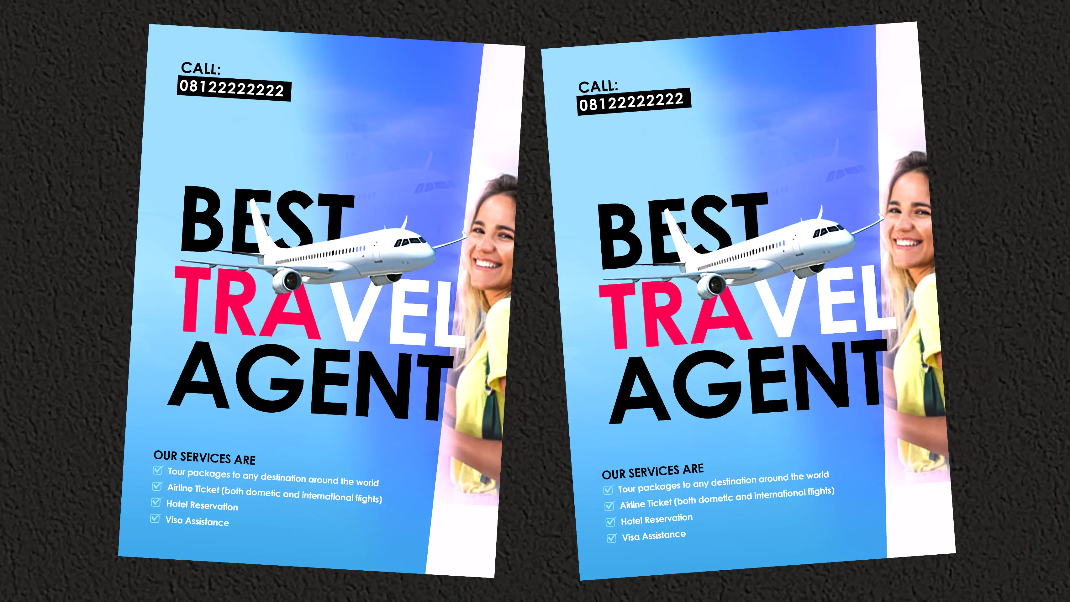Customizable Travel Agent Flyer Design