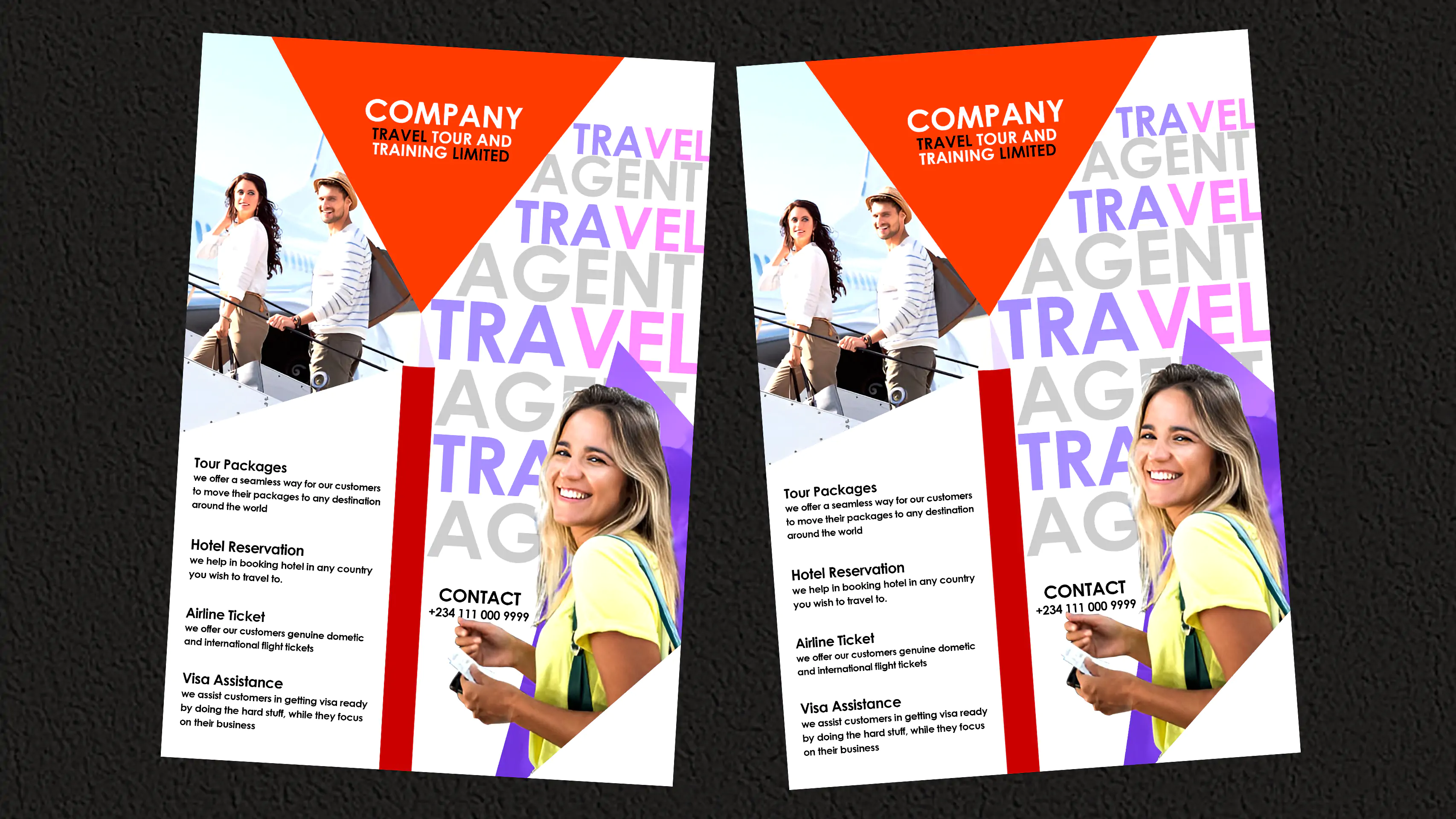 Customizable Corporate Travel Agent Flyer
